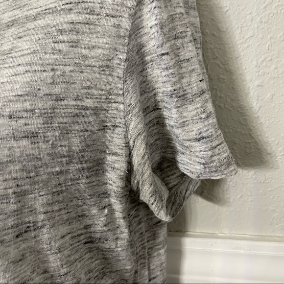 madewell Basic Grey Top 100% Linen - Picture 3 of 5